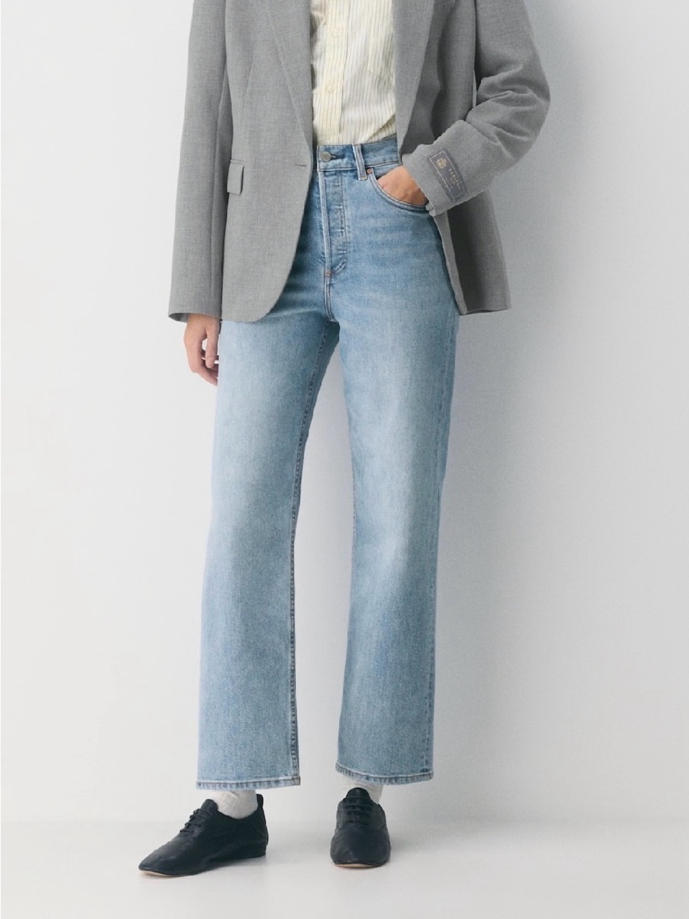 Denim Forum The Arlo High Rise Straight Jeans size 24